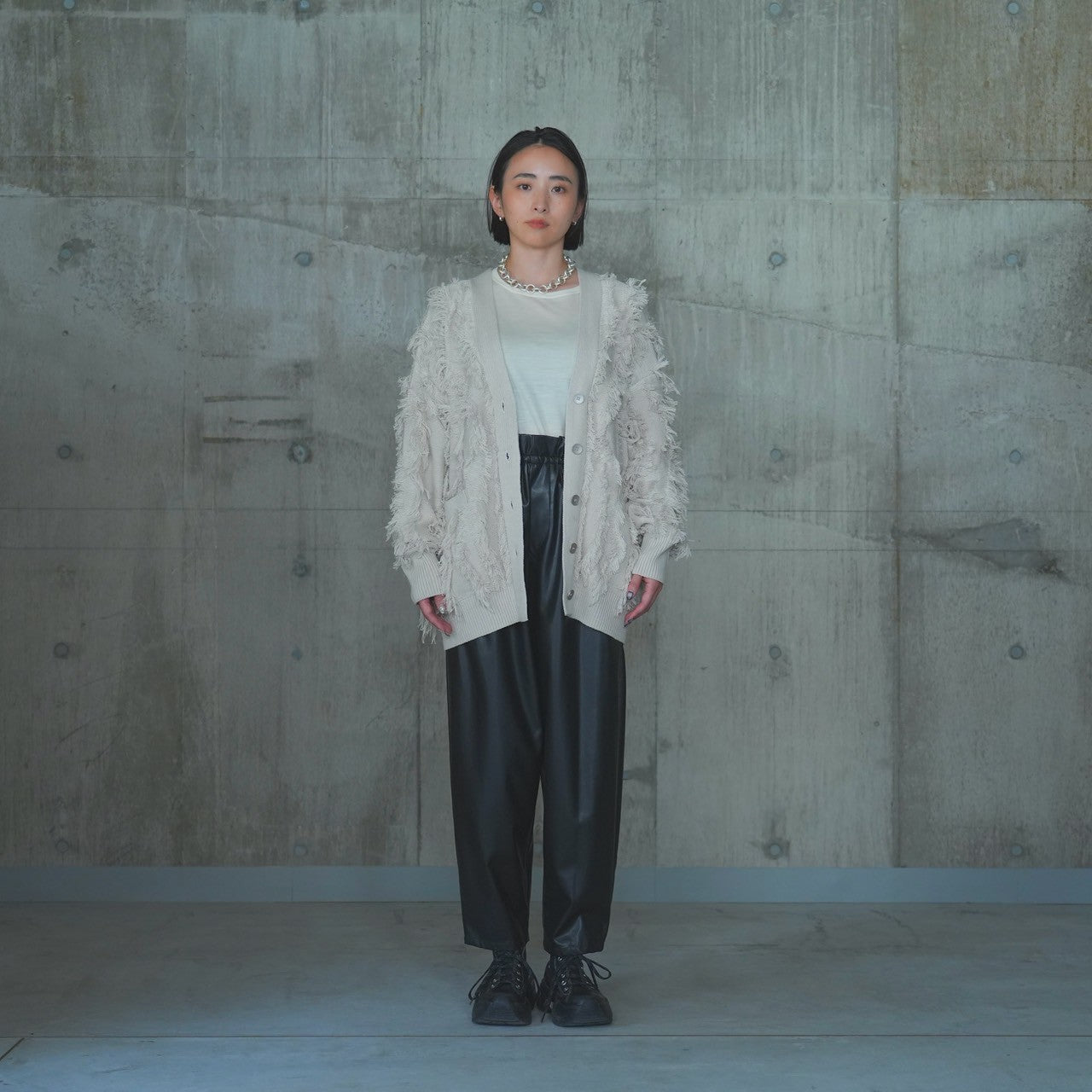 【RILATO】ラメシャギーカーディガン/R25403