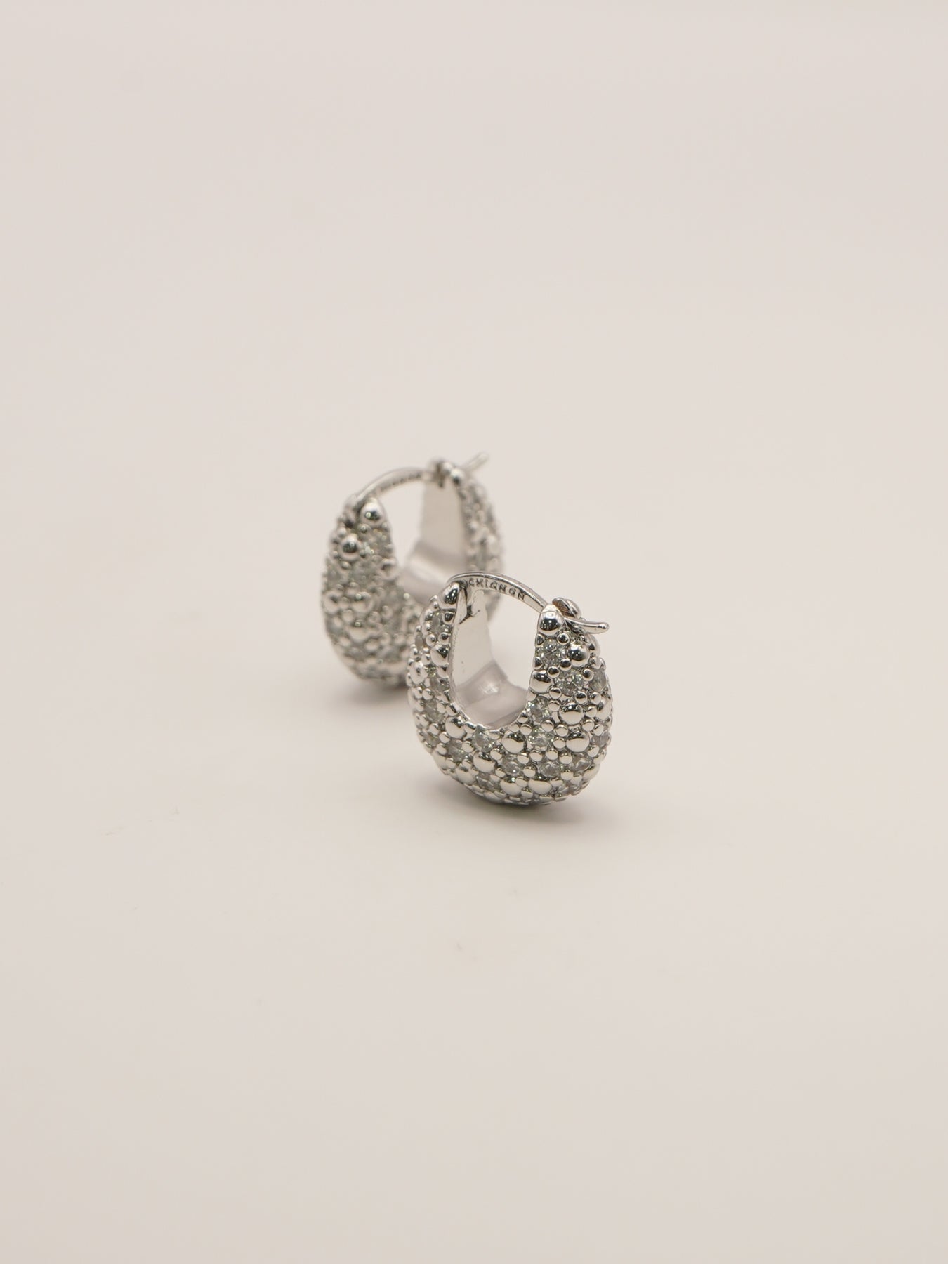 【CHIGNON】ドロップパヴェワンタッチピアス/0056-515SH