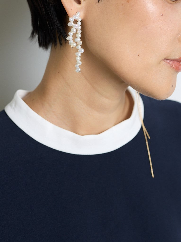 【CHIGNON】淡水パールスウィングピアス/0056-516SH