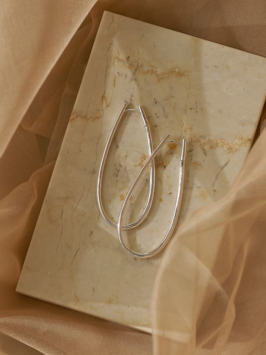 【CHIGNON】ドロップフープワンタッチピアス/0061-112SH