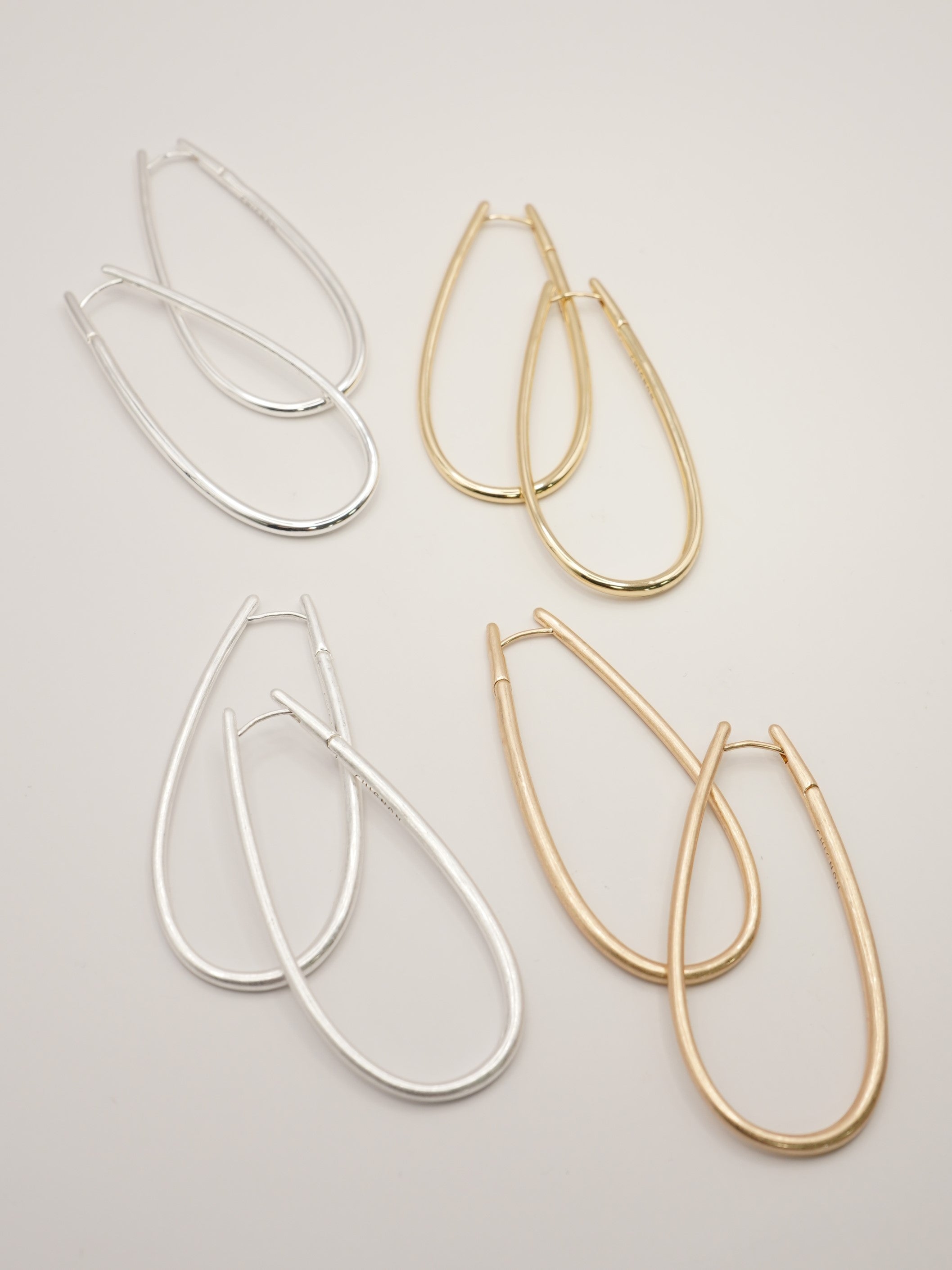 【CHIGNON】ドロップフープワンタッチピアス/0061-112SH