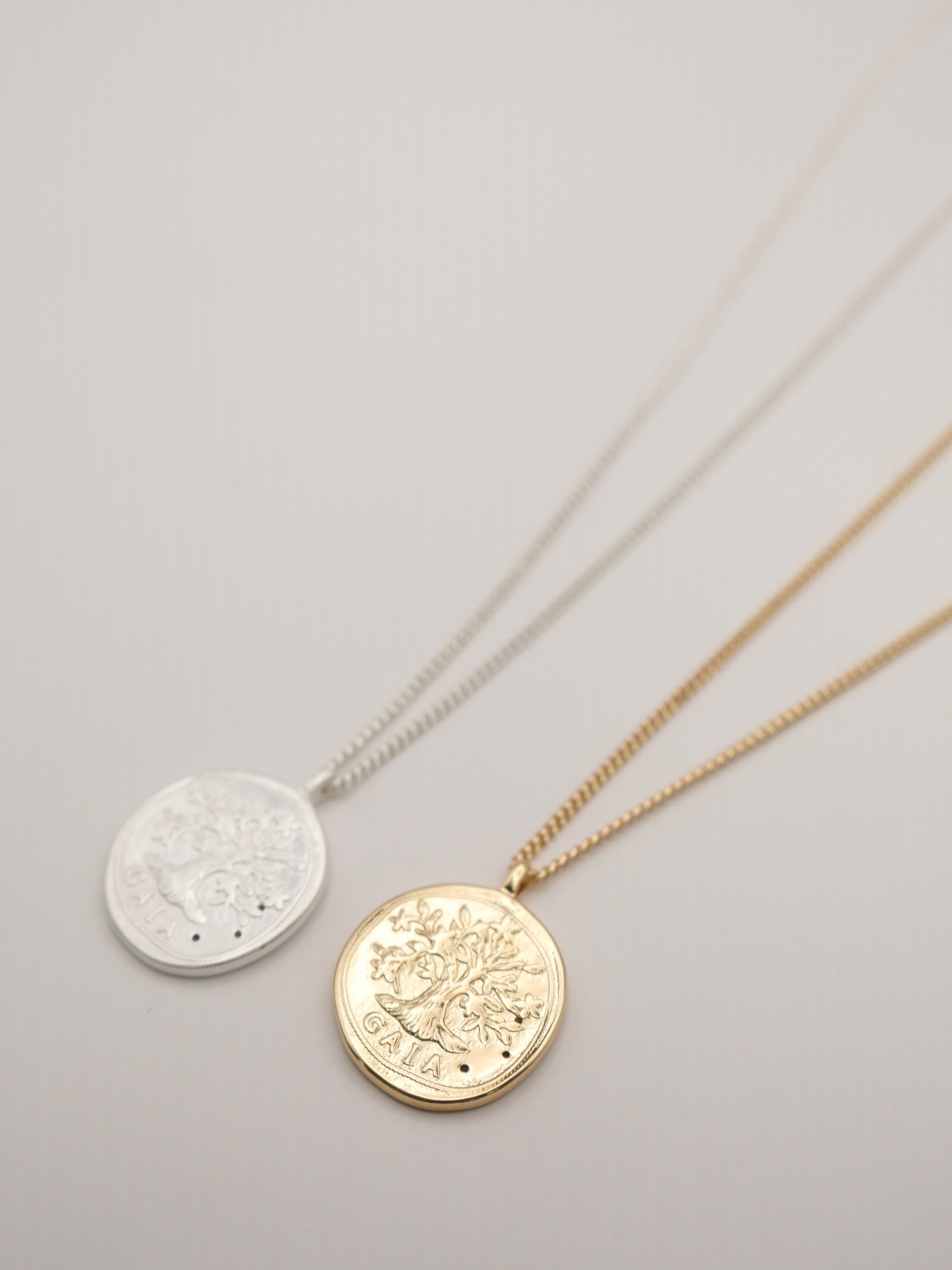 【CHIGNON】石入りコインネックレス/0061-118SH