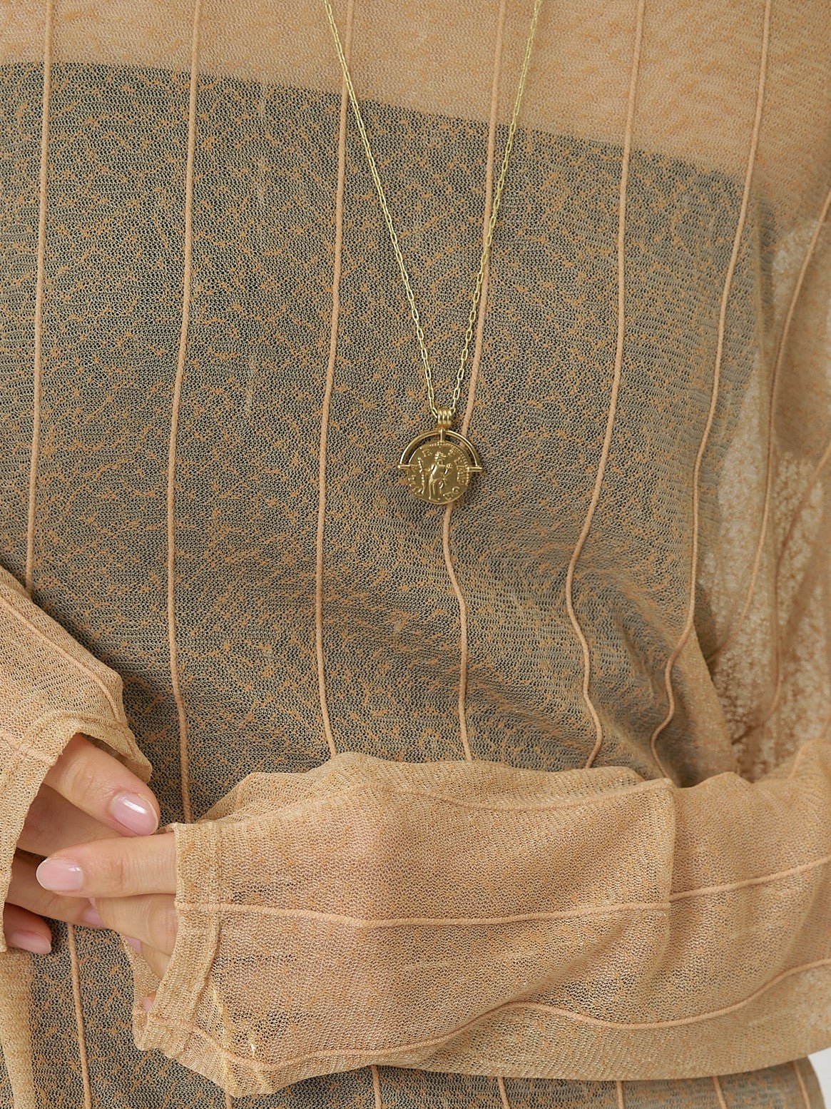 【CHIGNON】変形コインネックレス/0061-119SH