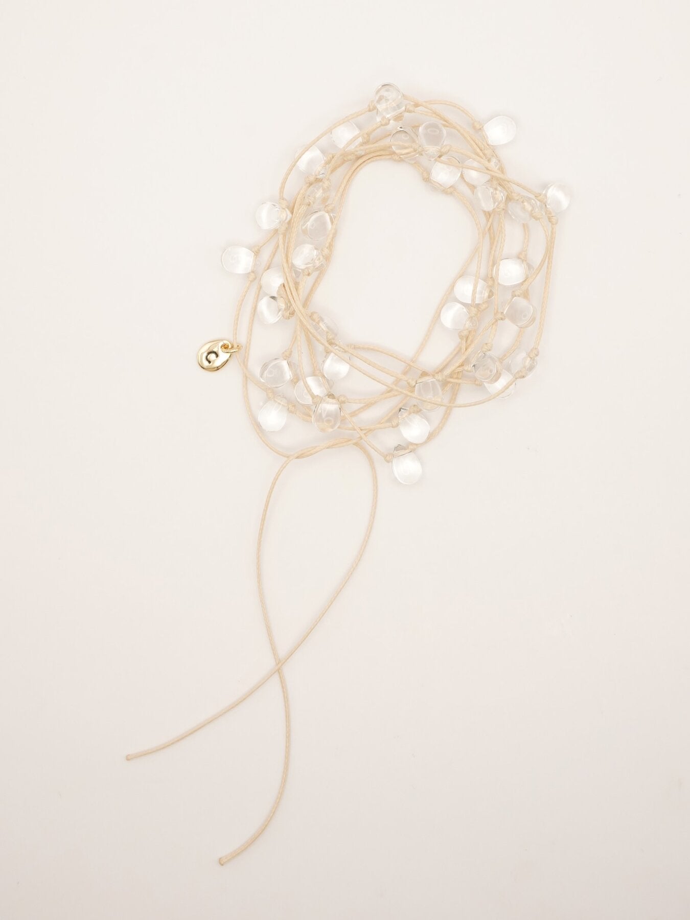 【再入荷予約】【CHIGNON】ドロップガラスコードネックレス/0062-437-5SH