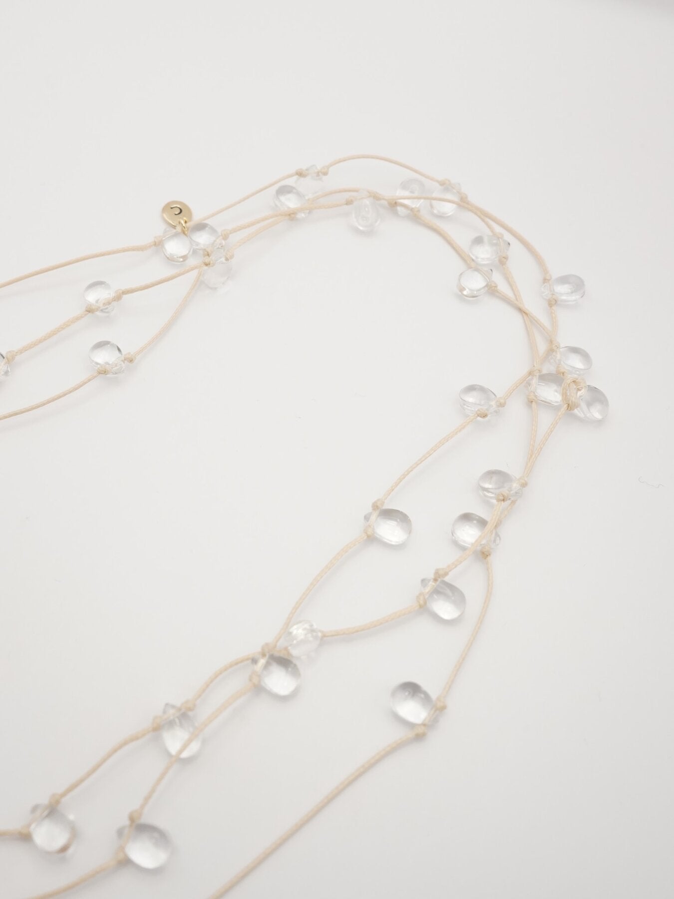 【再入荷予約】【CHIGNON】ドロップガラスコードネックレス/0062-437-5SH