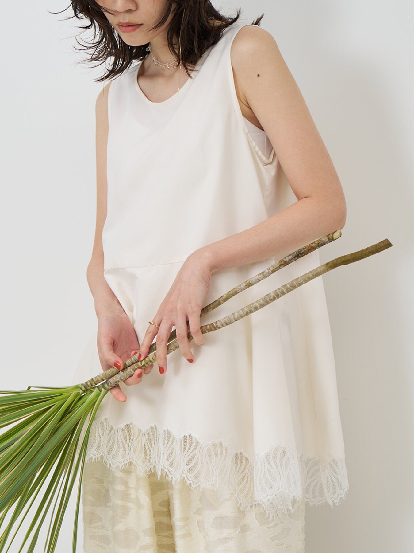 【再入荷予約】【CHIGNON】ドロップガラスコードネックレス/0062-437-5SH
