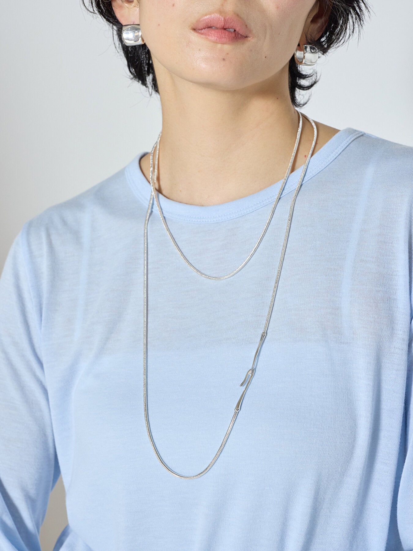 【CHIGNON】スネークチェーンラップネックレス/0065-457SH