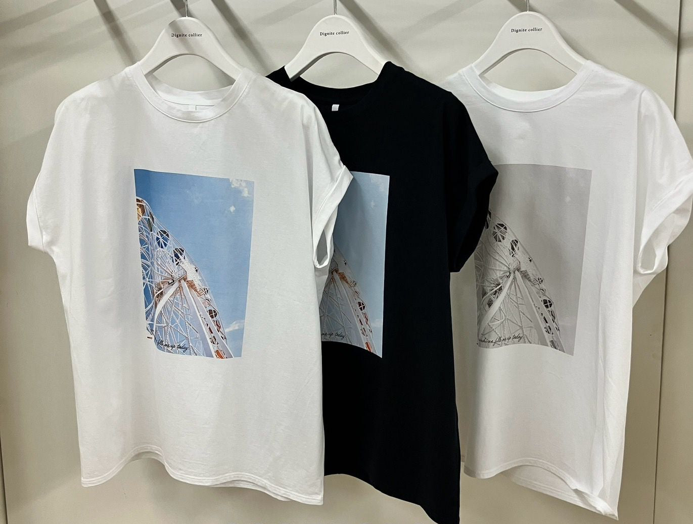 【Dignite Collier】フォトプリントTシャツ/80255319