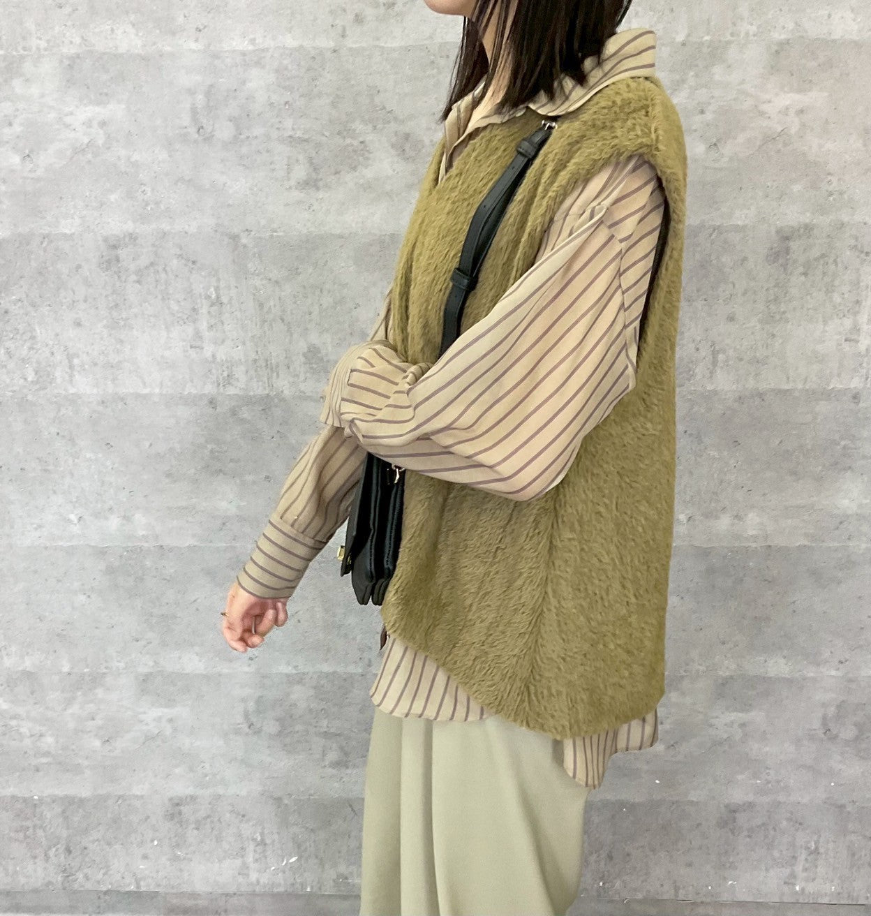 【Anna Kerry】シアーストライプシャツ/56253701