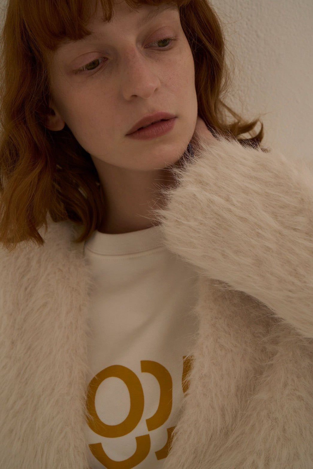 【Ordinary】シャギーカラーレスオーバージャケット/BO25-202J