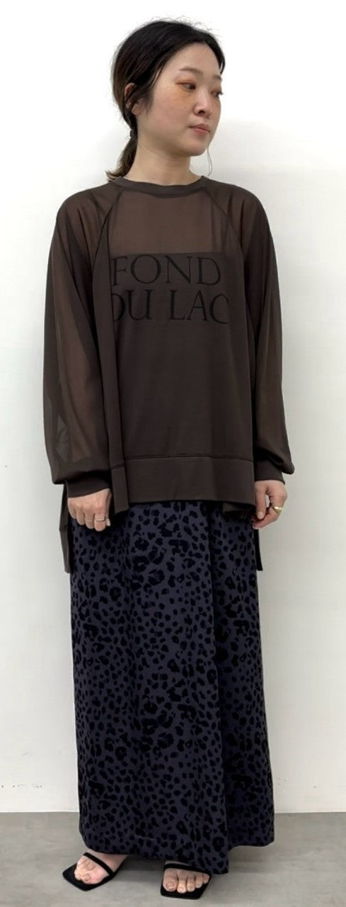 【CLOCHE】大人シアーロゴトップス/550-85009