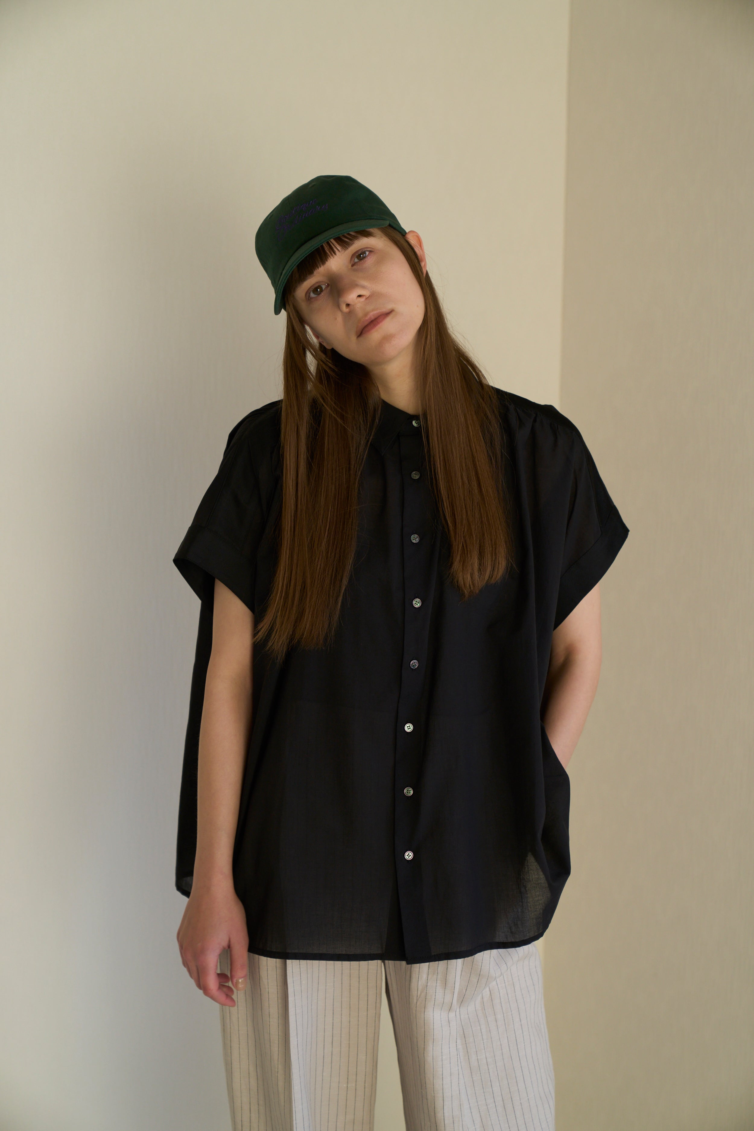 【Ordinary】ギャザーコンビネーションブラウス/BO26-515B