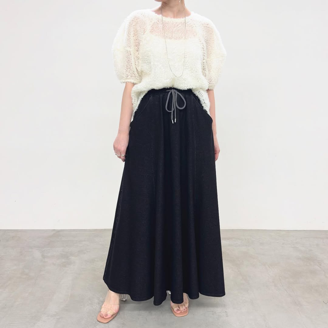 【NUS】UZUMAKIチュールランタンスリーブブラウス/550-35526