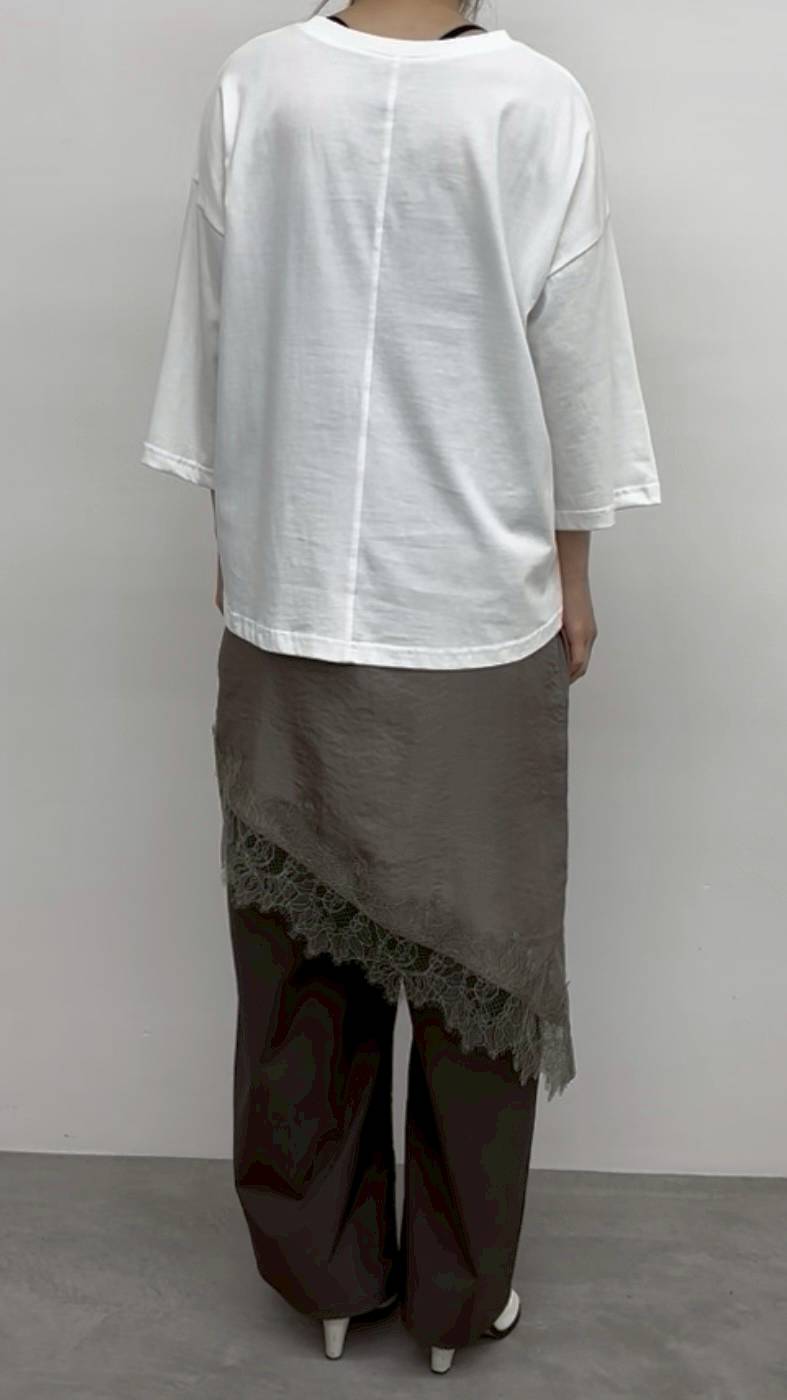 【再入荷予約】【CLOCHE】レースキャミロング/612-85711