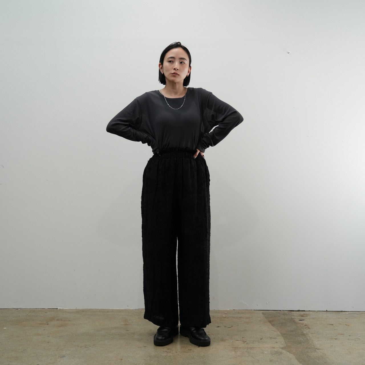 【RILATO】ジャガードリラックスパンツ/R25379