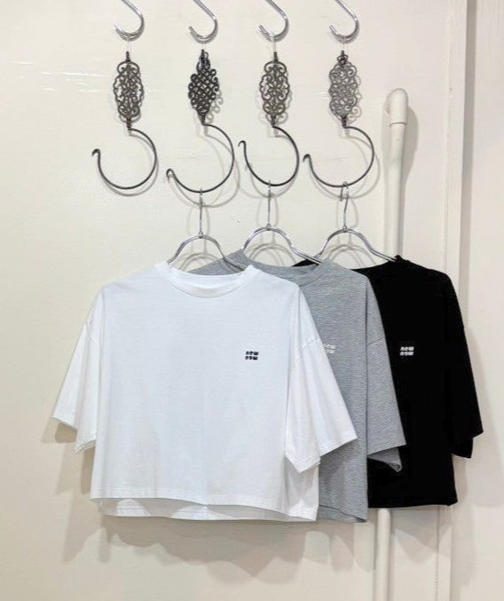 【anana】newnewフロッキーロゴクロップド丈Tシャツ/a19-008