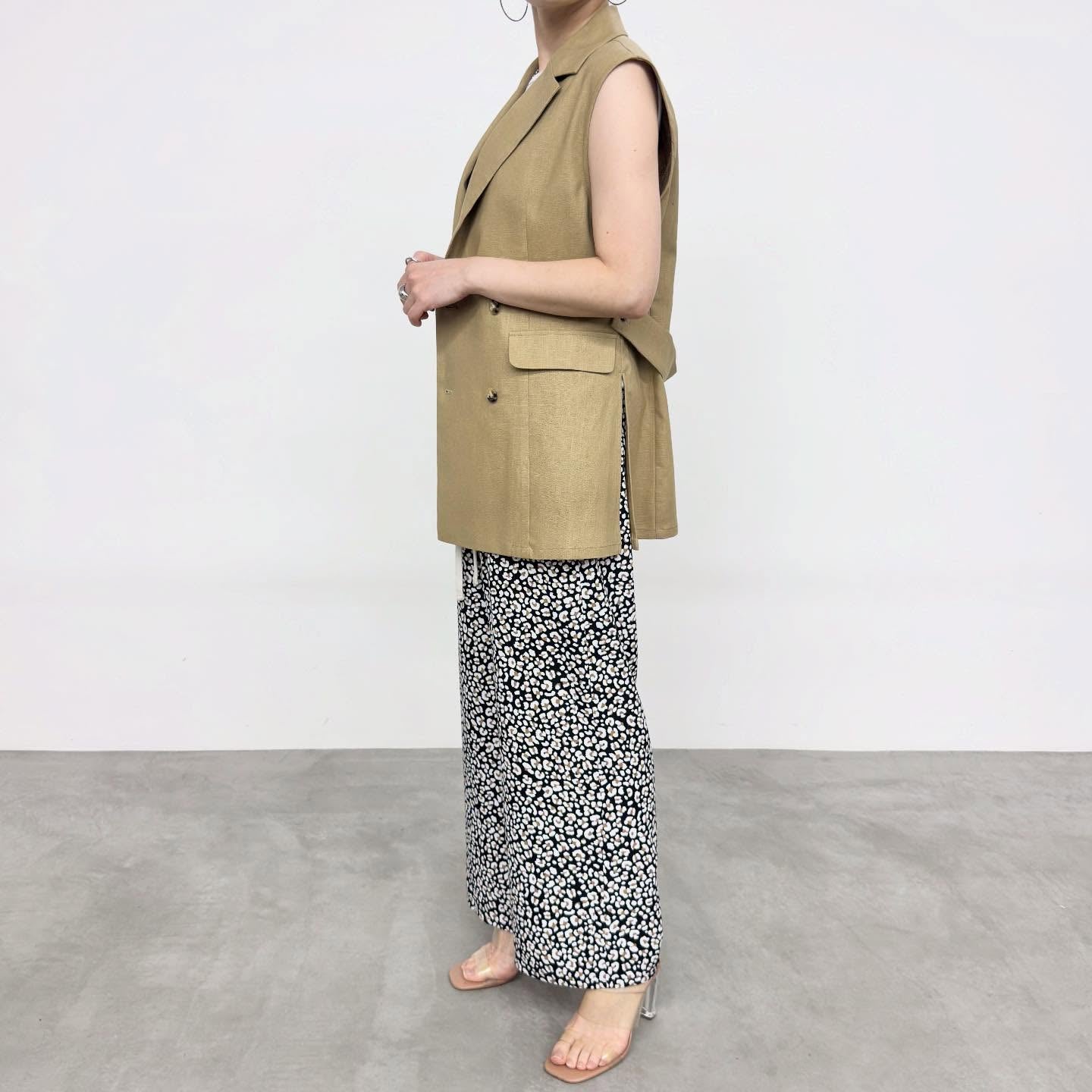 【NUS】レオパード柄イージーワイドパンツ/612-36029