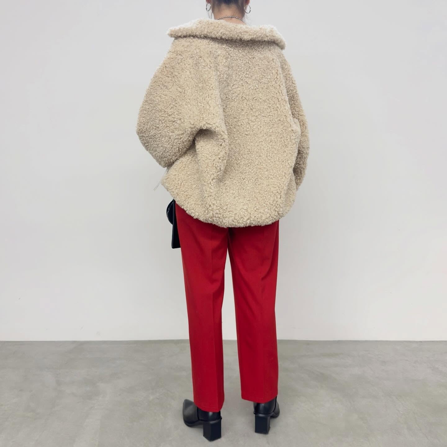 【NUS】ファインカールボアスタンドカラーブルゾン/662-34506