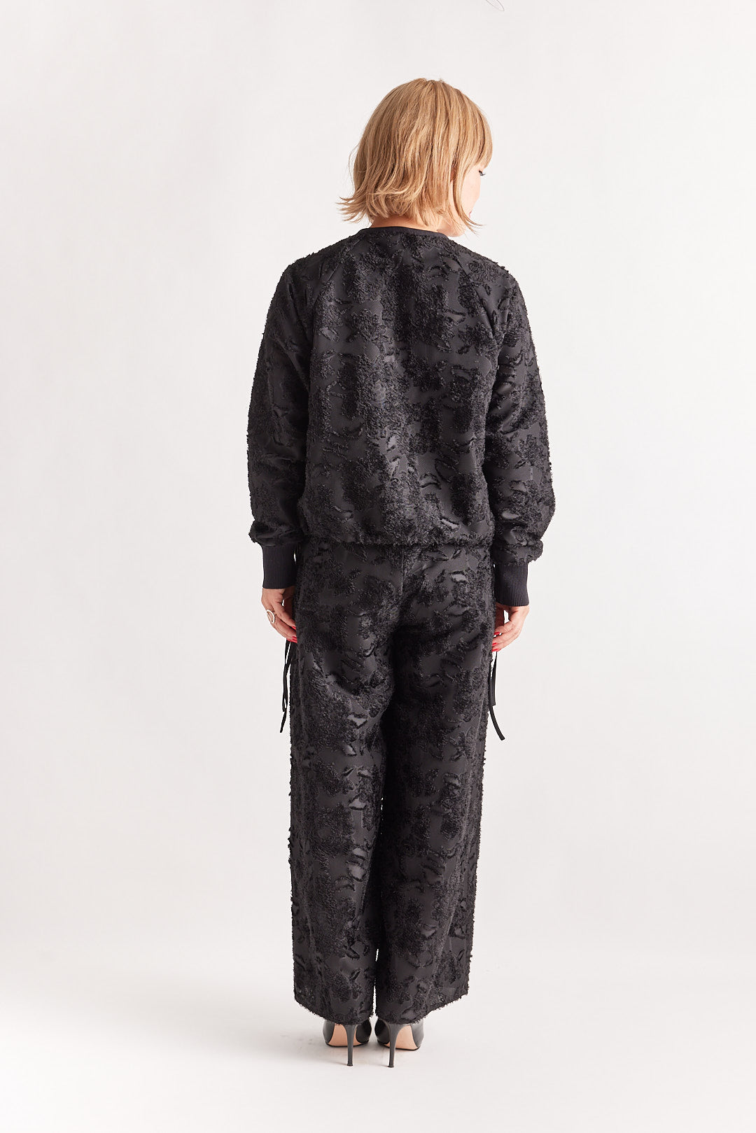 【STELLA CIFFON】ブロークンフローラルジャガードカーディガン/ST1-26406