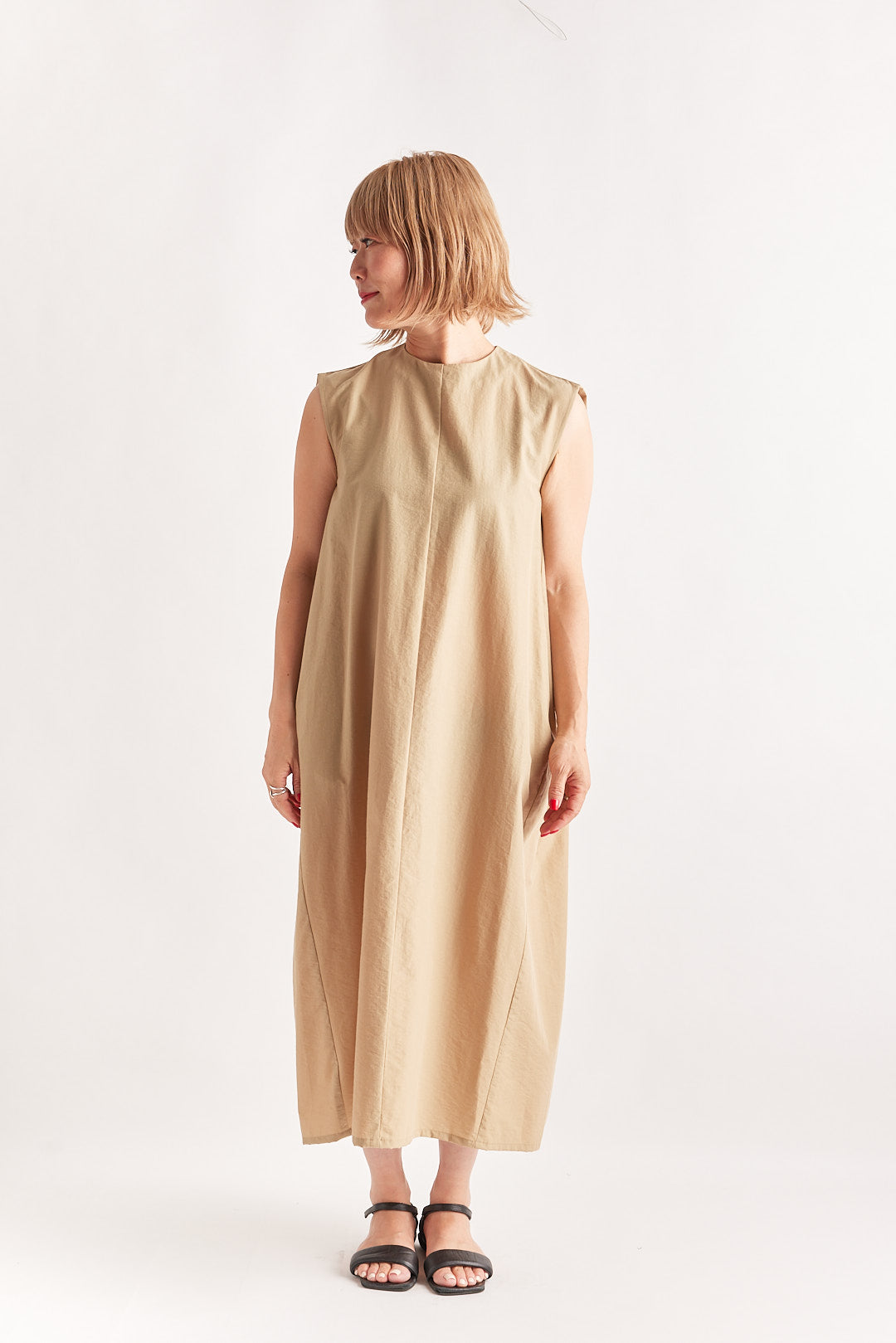 【STELLA CIFFON】カーゴタッサースリーブレスドレス/ST1-26601