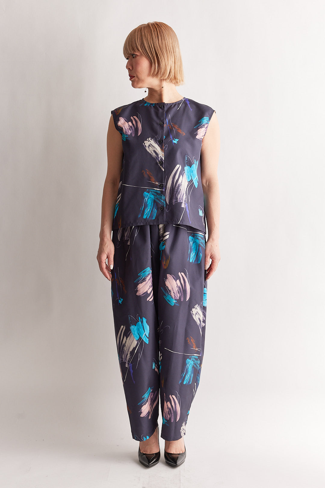 【STELLA CIFFON】ライフニューカラープリントトップ/ST2-25401C