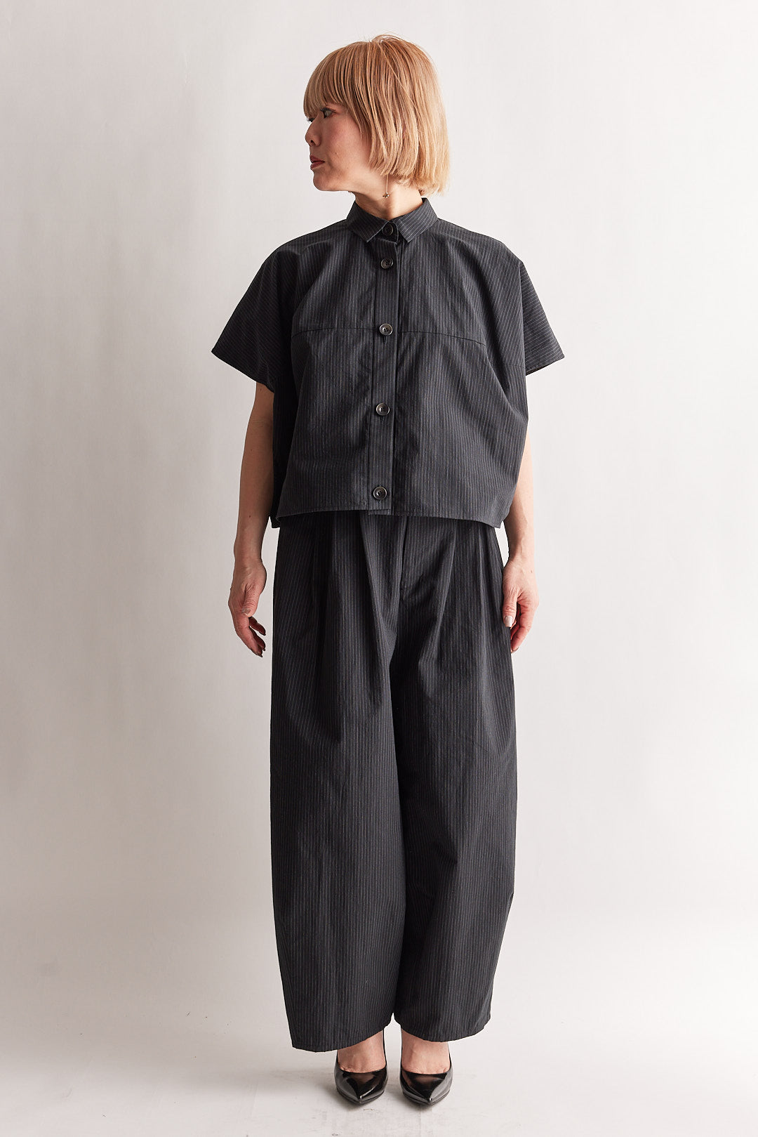 【STELLA CIFFON】ナチュラルリップルボイルボリュームトップ/ST2-26406