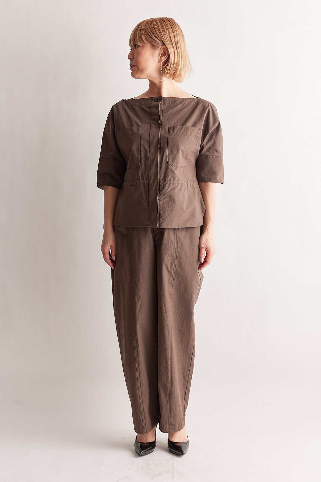 【STELLA CIFFON】コットンリネンサザナミポプリントップ/ST2-26401