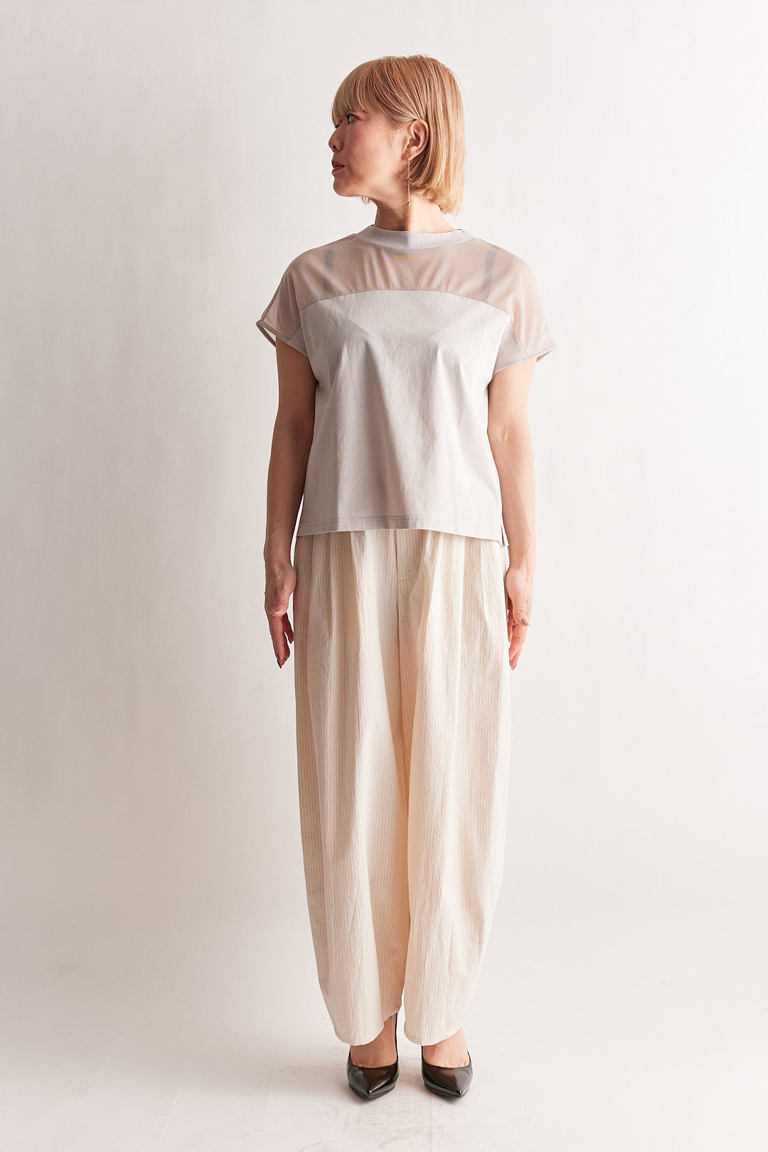 【STELLA CIFFON】トリコットシフォンジャージトップ/ST2-26503