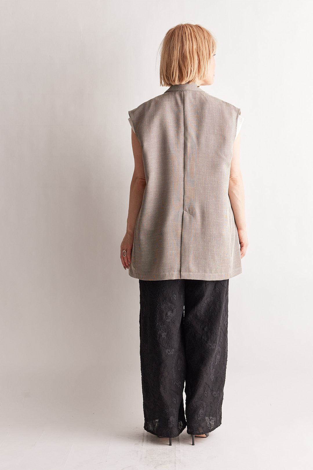 【STELLA CIFFON】オクタツイードメッシュベスト/ST2-26104