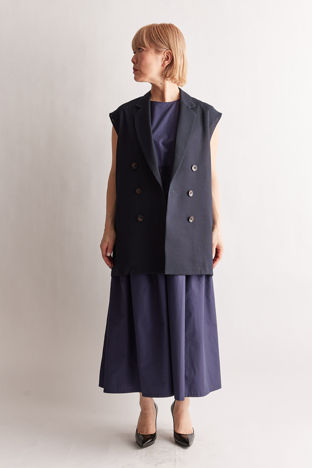 【STELLA CIFFON】オクタツイードメッシュベスト/ST2-26104