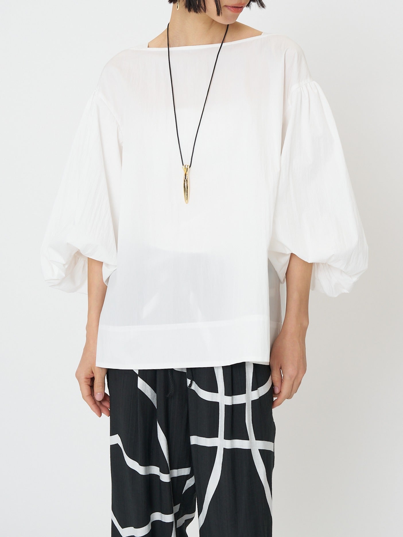 【CHIGNON】 バルーンスリーブブラウス/1261-033MK