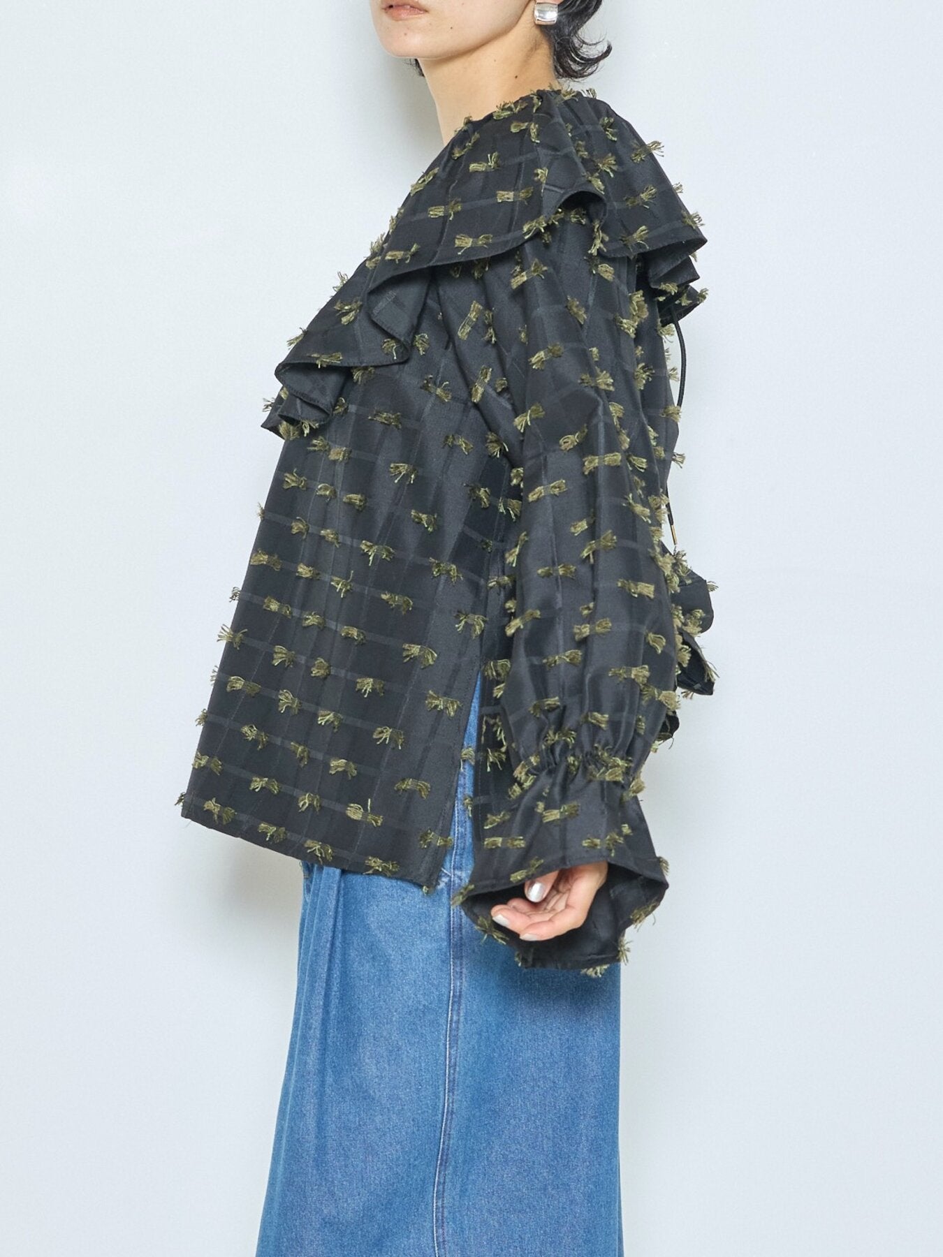 【CHIGNON】カットJQドロストカラーブラウス/1265-379NH