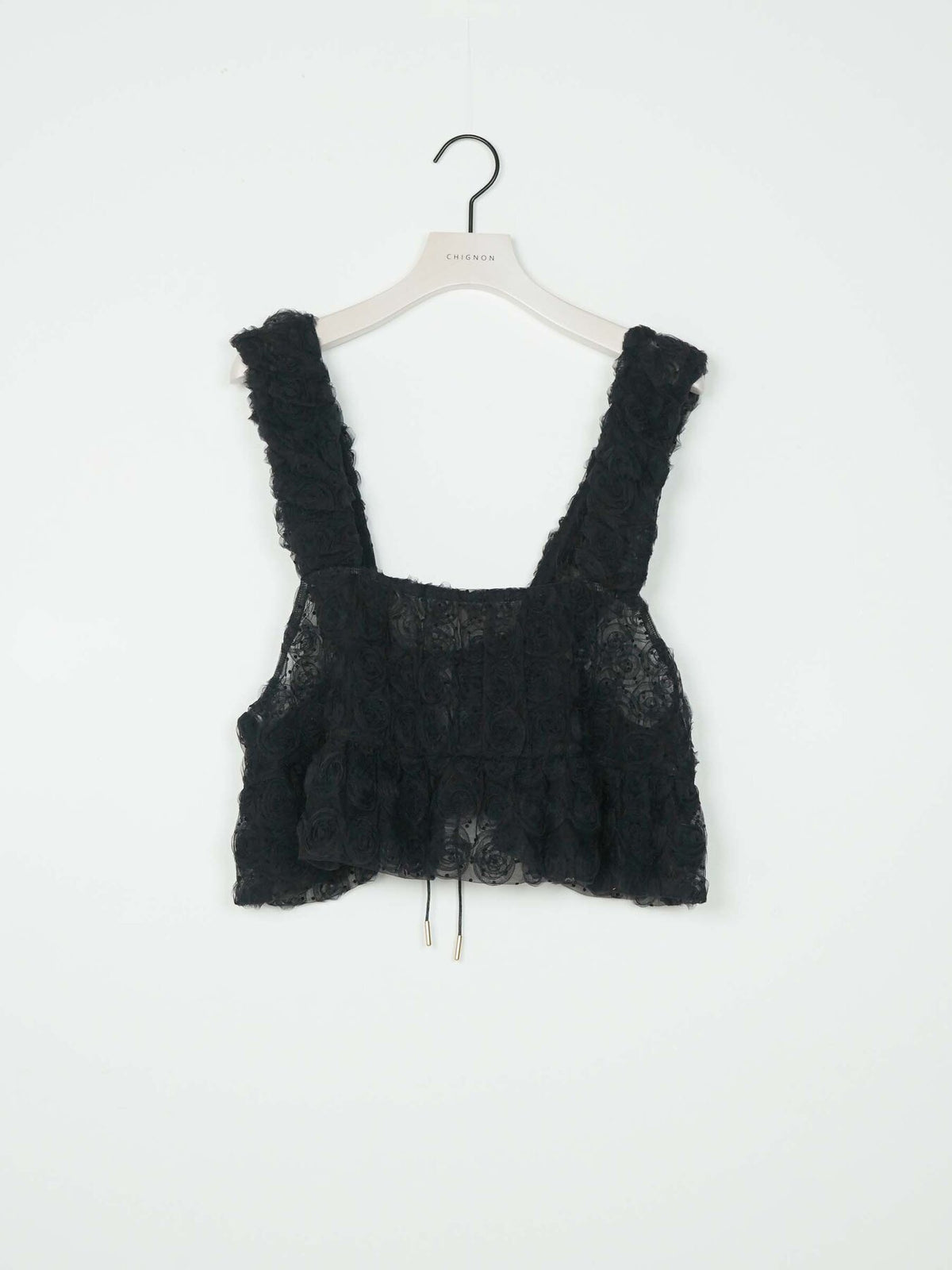 【CHIGNON】ロゼットドットチュールビスチェ/1266-680NH