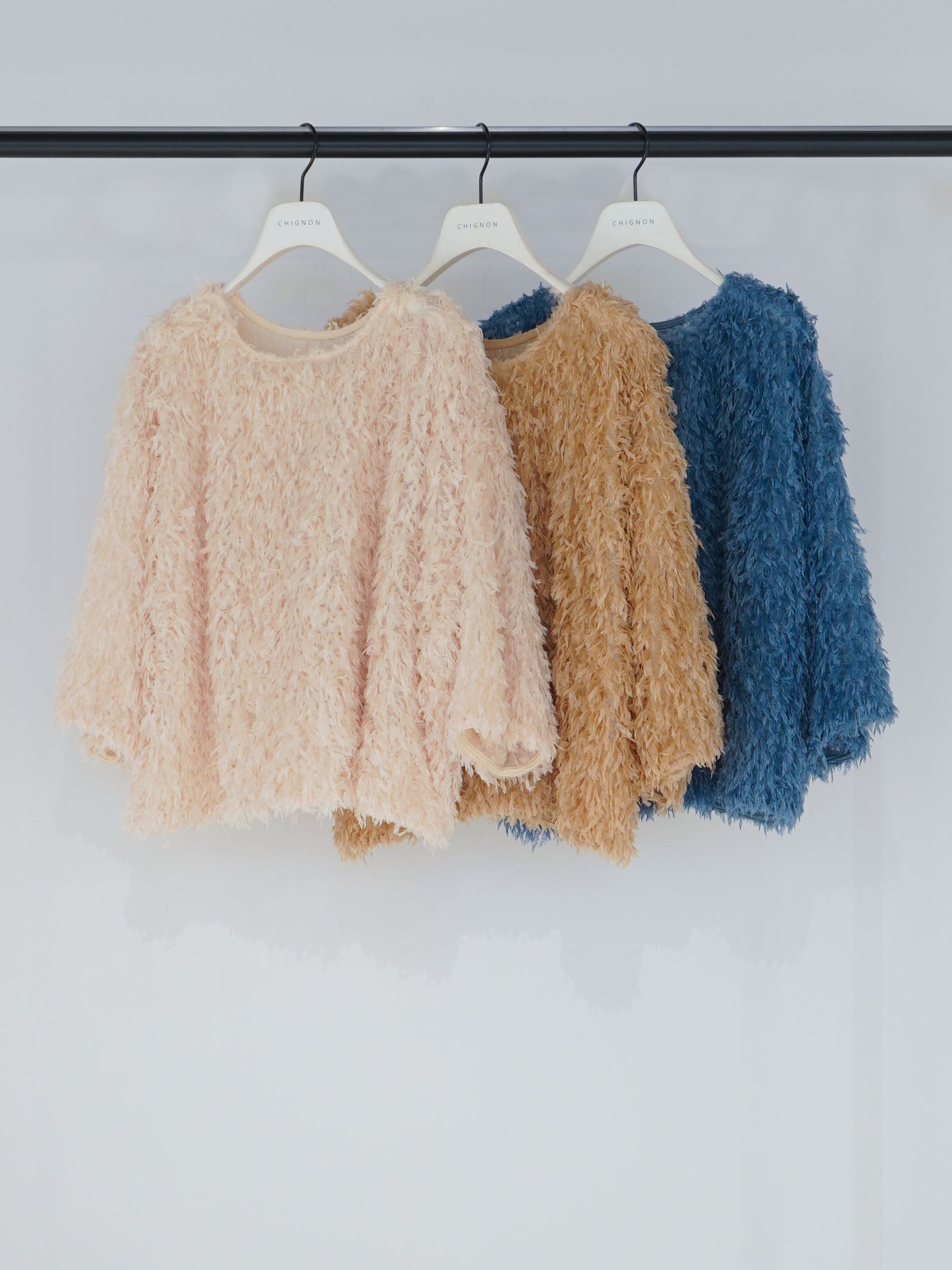 【CHIGNON】フェザーフリンジルーズT/1456-553KK