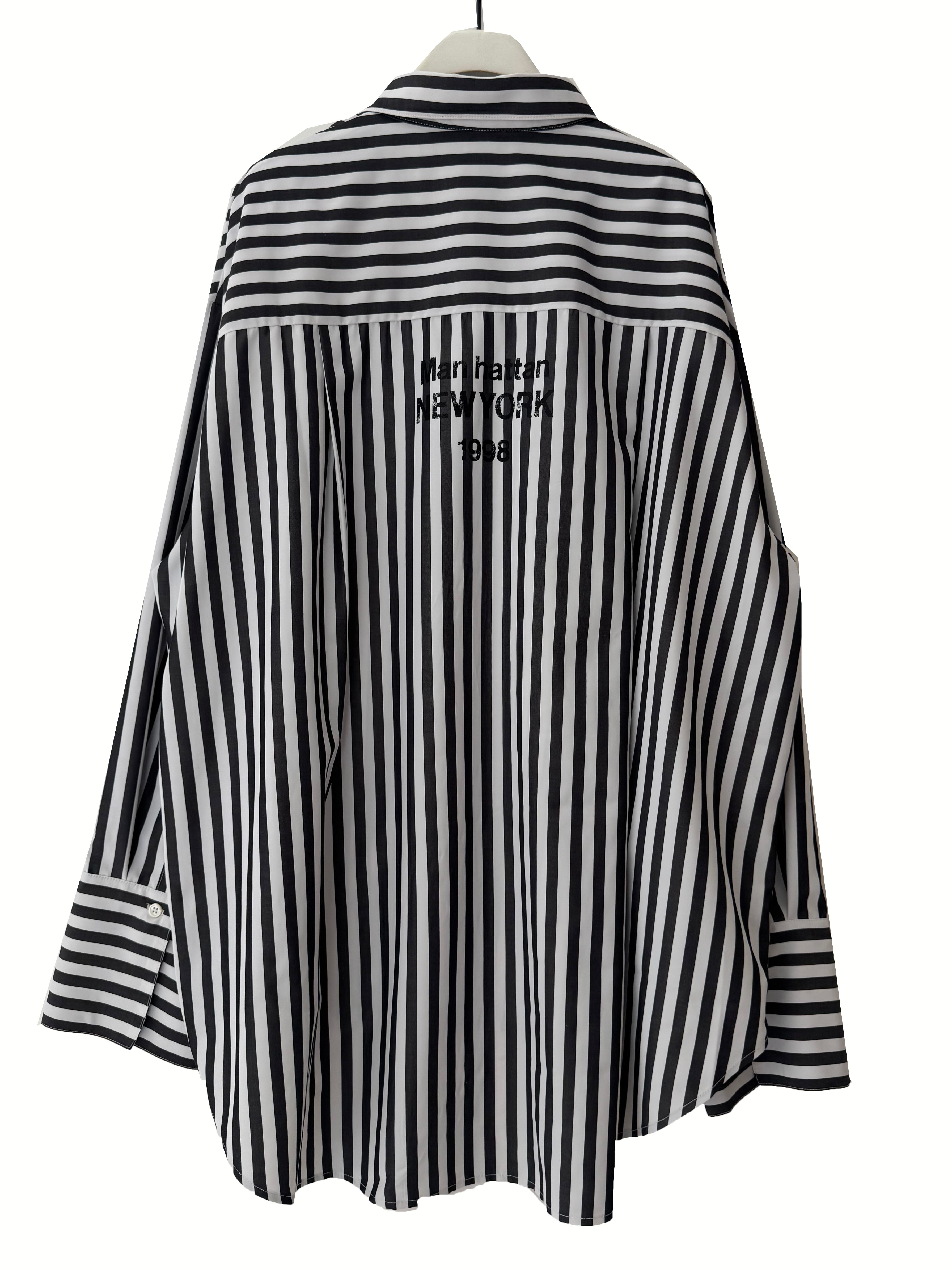 【CHIGNON】2WAYストライププリントシャツ/1555-218KK