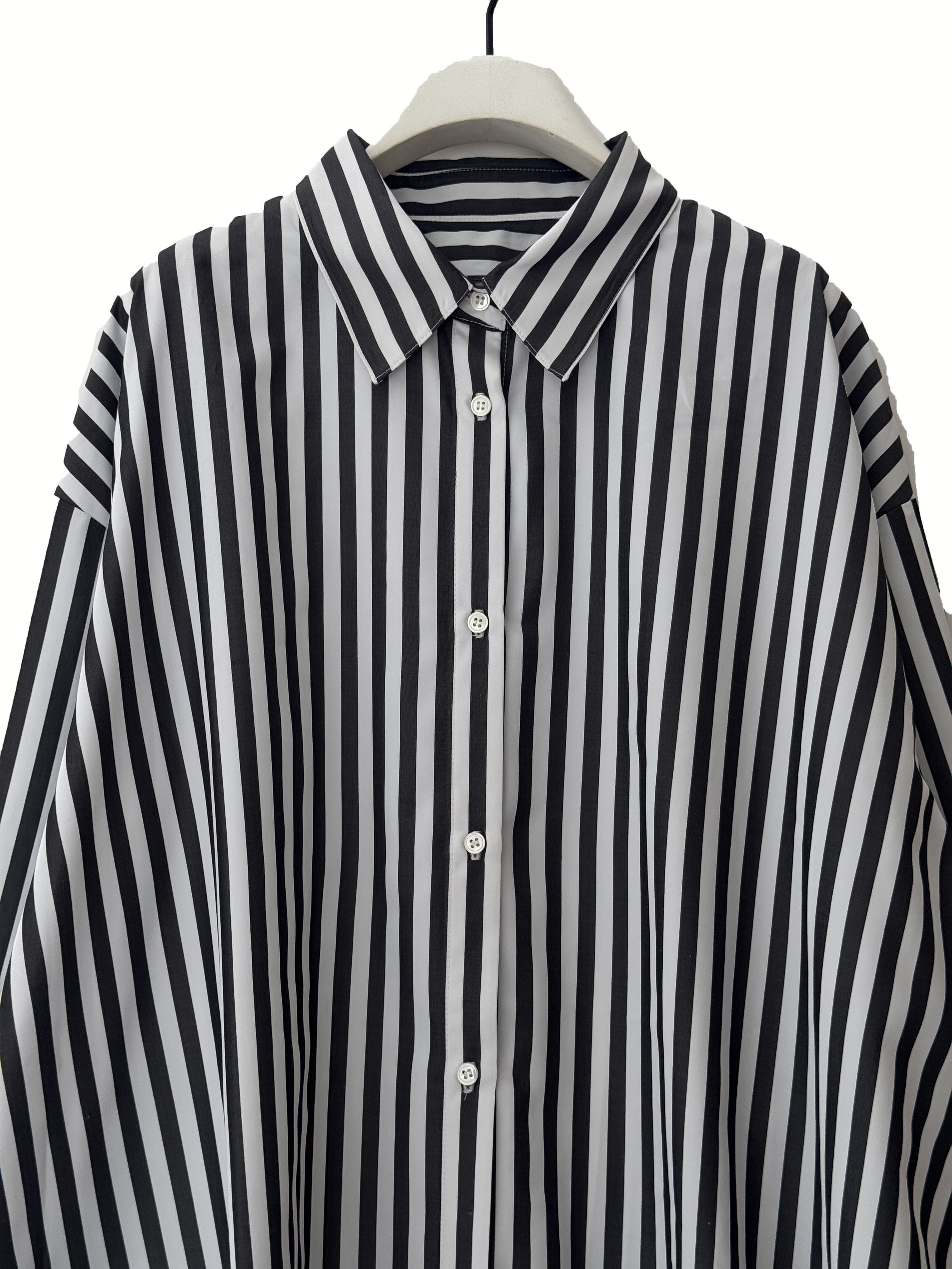 【CHIGNON】2WAYストライププリントシャツ/1555-218KK