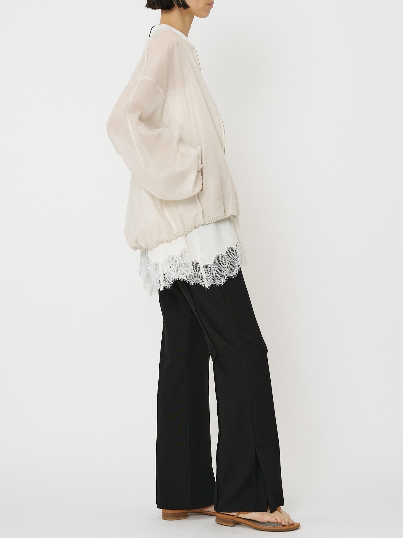 【CHIGNON】ヘムレースサテンタンク/1561-061NH