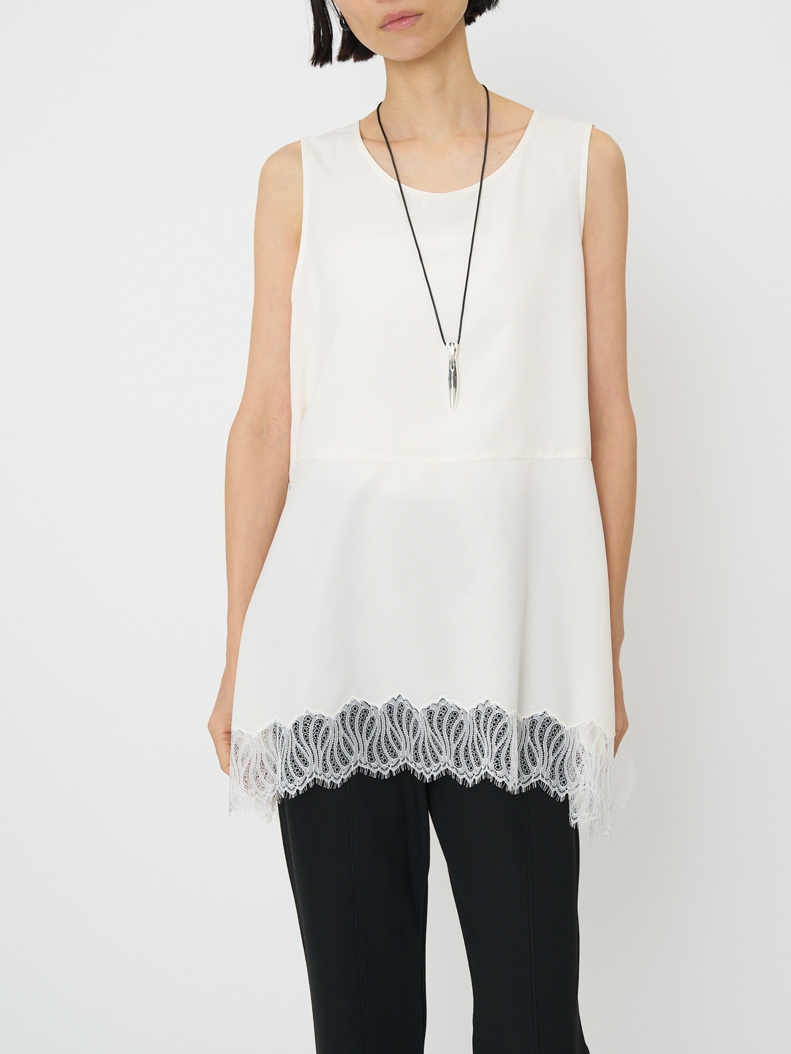 【CHIGNON】ヘムレースサテンタンク/1561-061NH