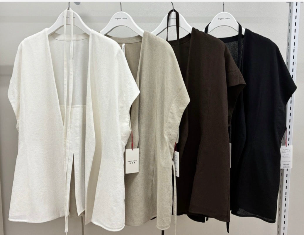 【Dignite Collier】ノーカラーガーゼジャケット/80268107