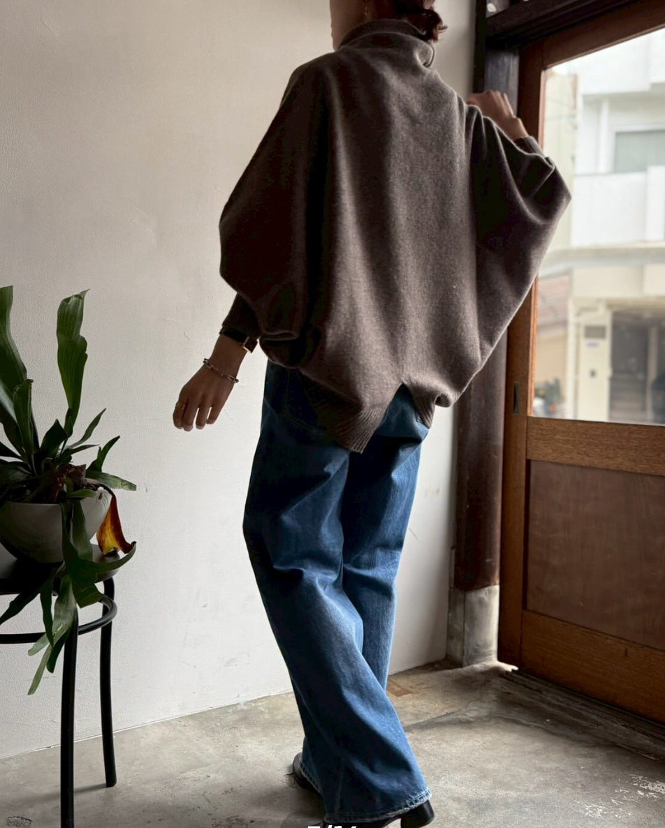 【cafune】カシミヤブレンドポンチョニット/545906