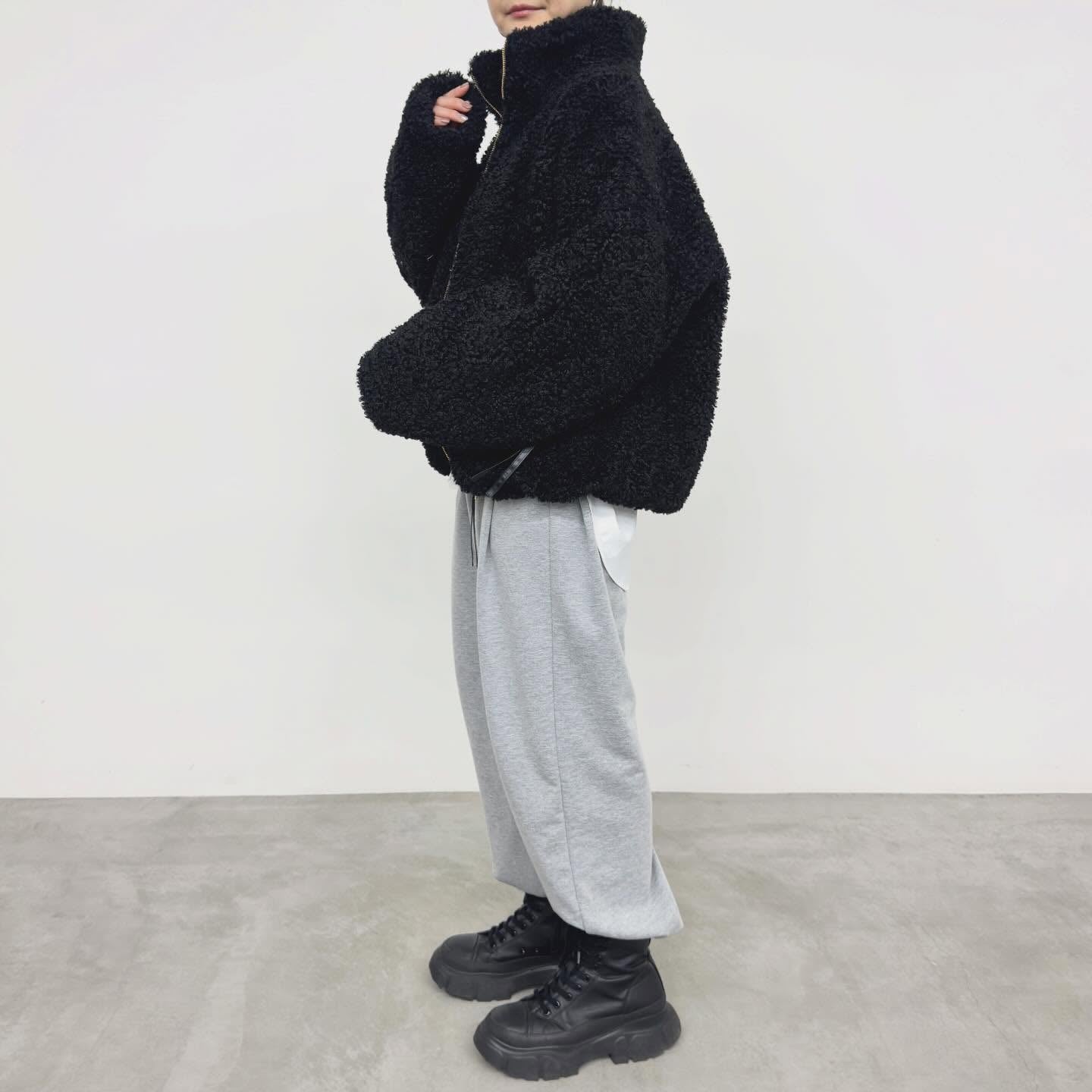 【NUS】ファインカールボアスタンドカラーブルゾン/662-34506