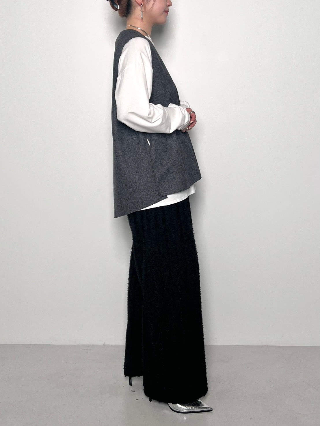 【CHIGNON】Wフェイスジャージジレ/1855-203KK