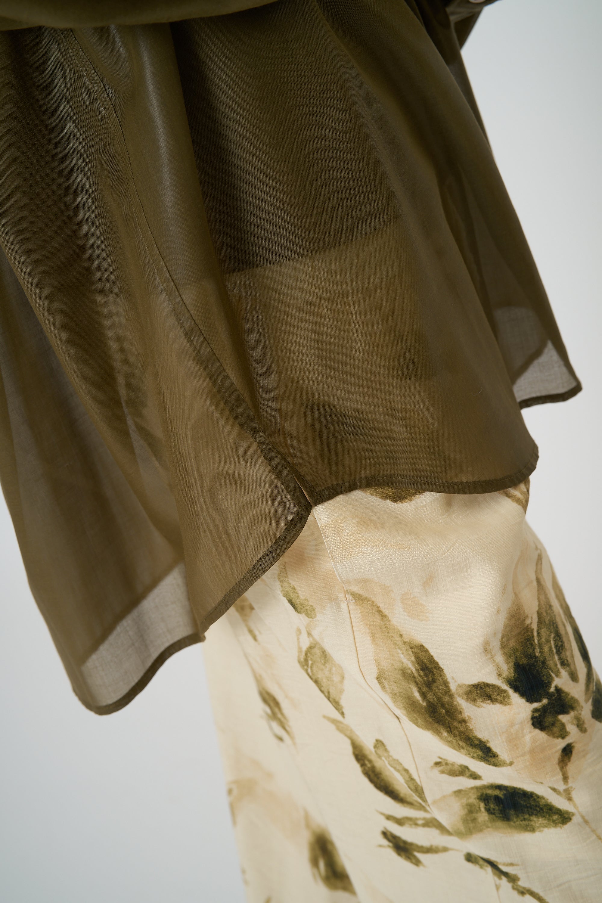 【CHIGNON】シアーチンツオーバーシャツ/1861-004KK