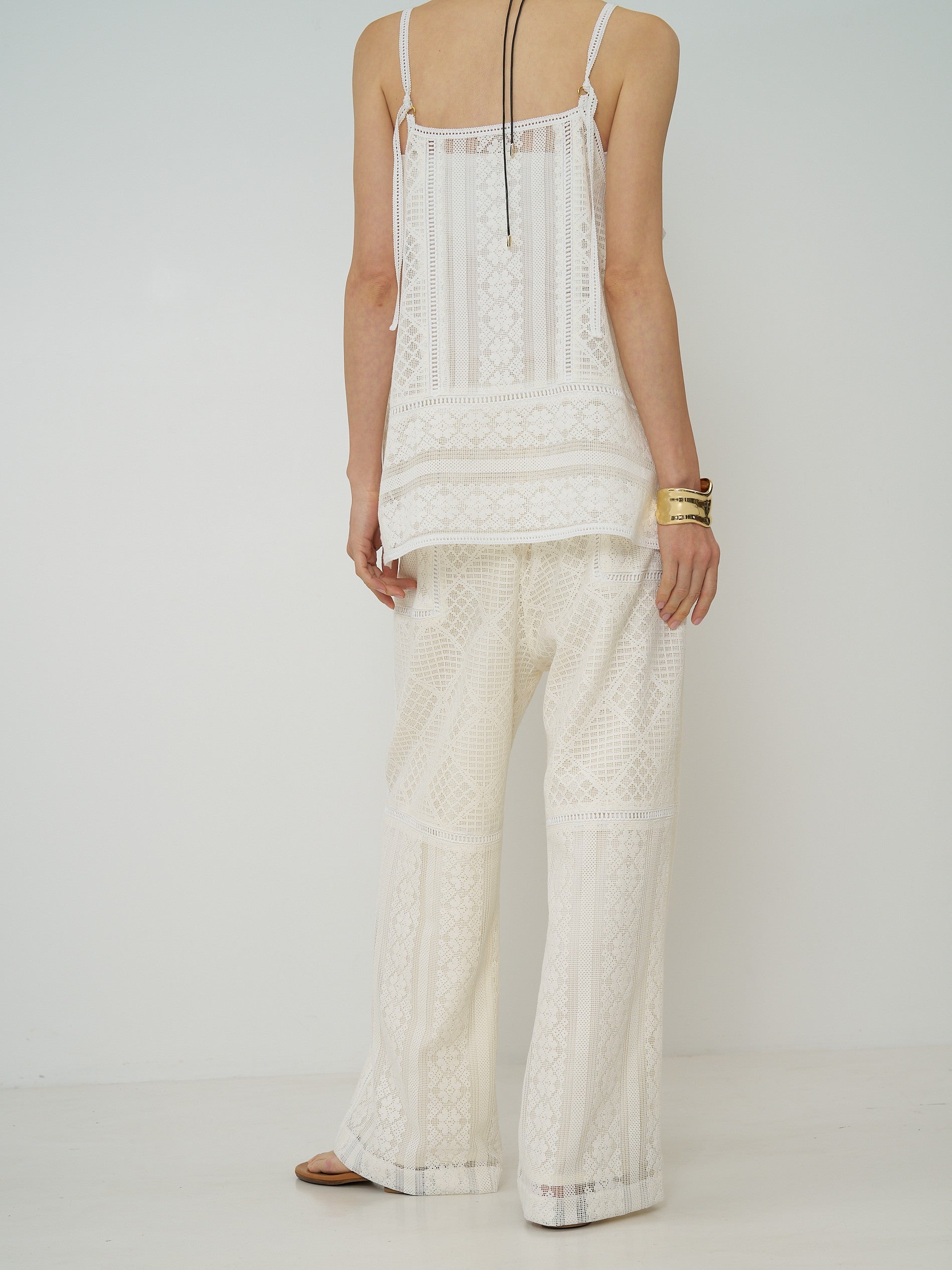 【CHIGNON】パッチワークレースキャミソール/1861-050BZ