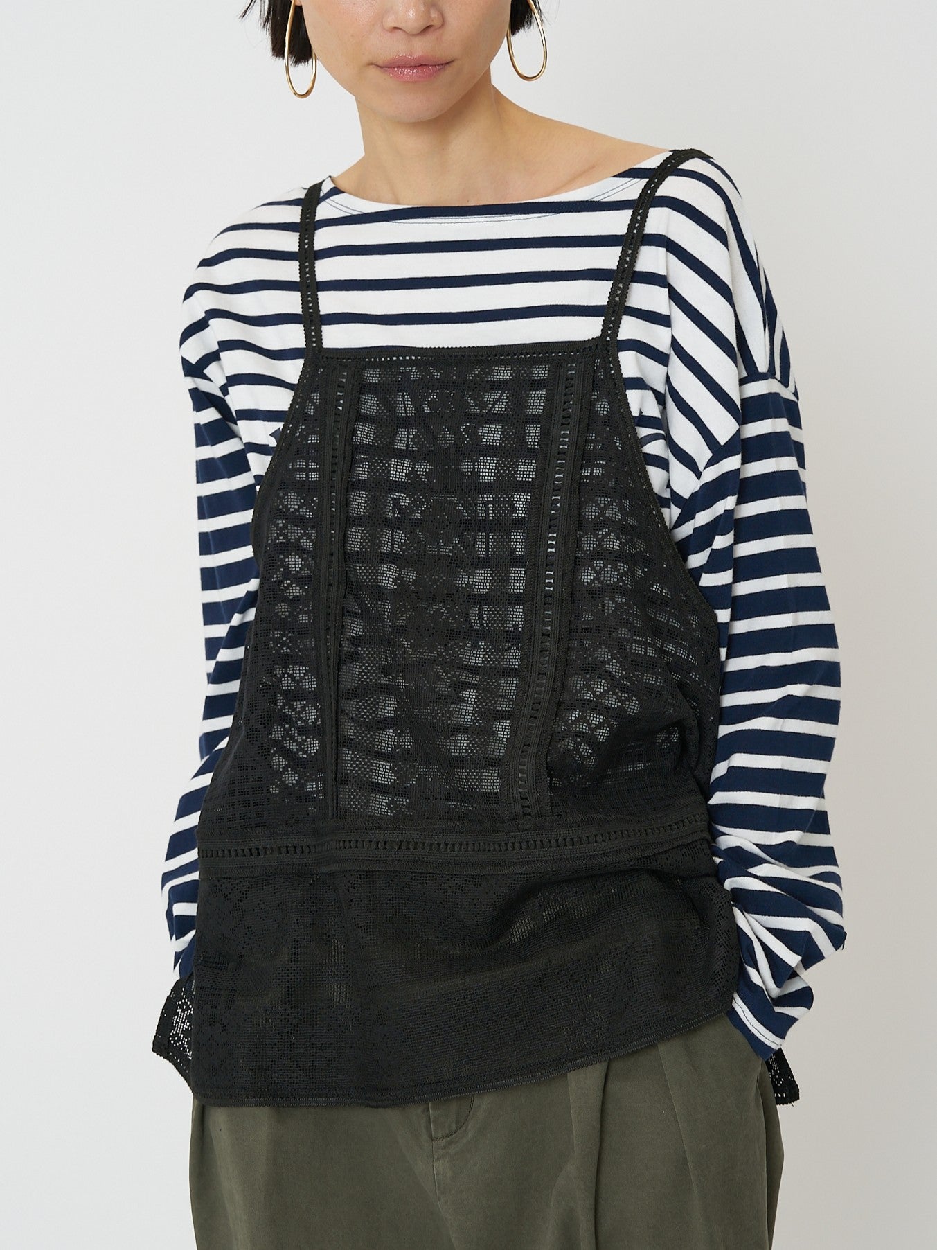 【CHIGNON】パッチワークレースキャミソール/1861-050BZ