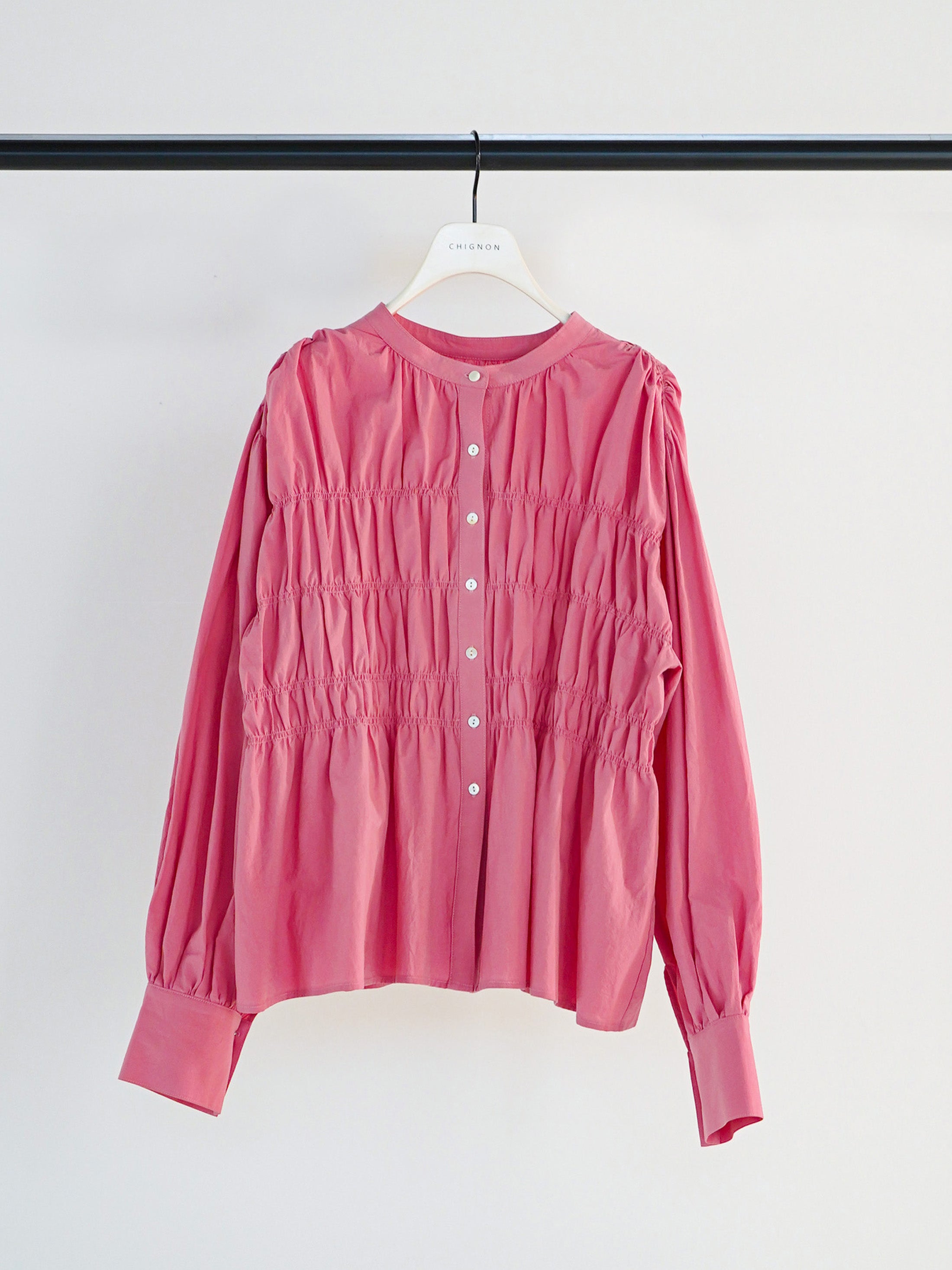 【CHIGNON】コットンシャーリングブラウス/1961-013KK