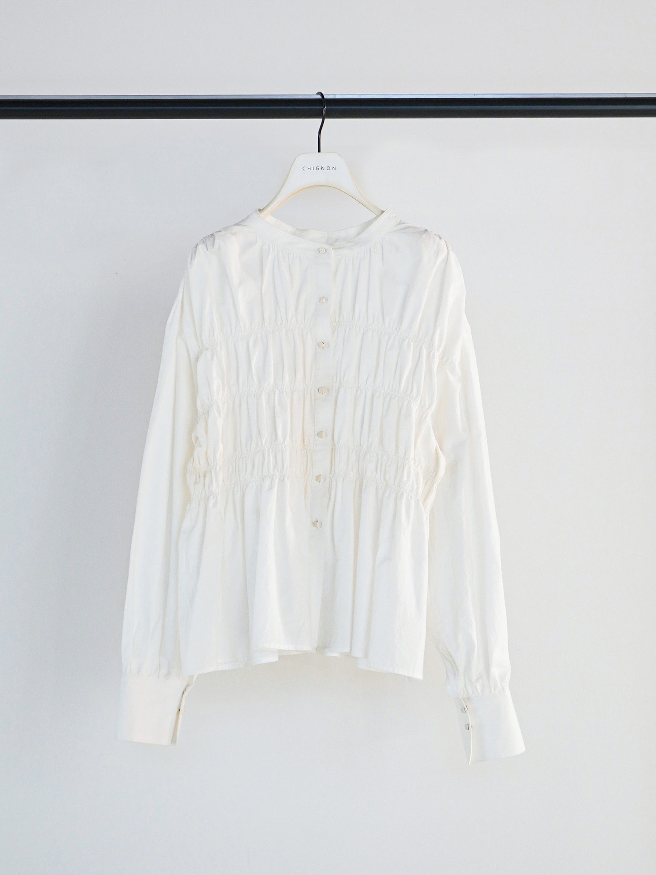 【CHIGNON】コットンシャーリングブラウス/1961-013KK