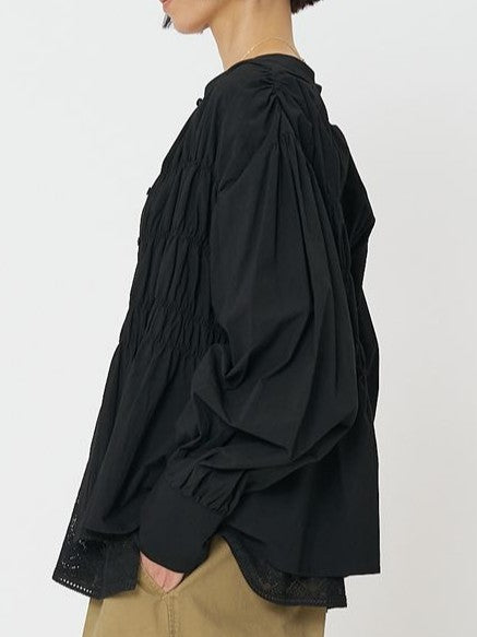 【CHIGNON】コットンシャーリングブラウス/1961-013KK