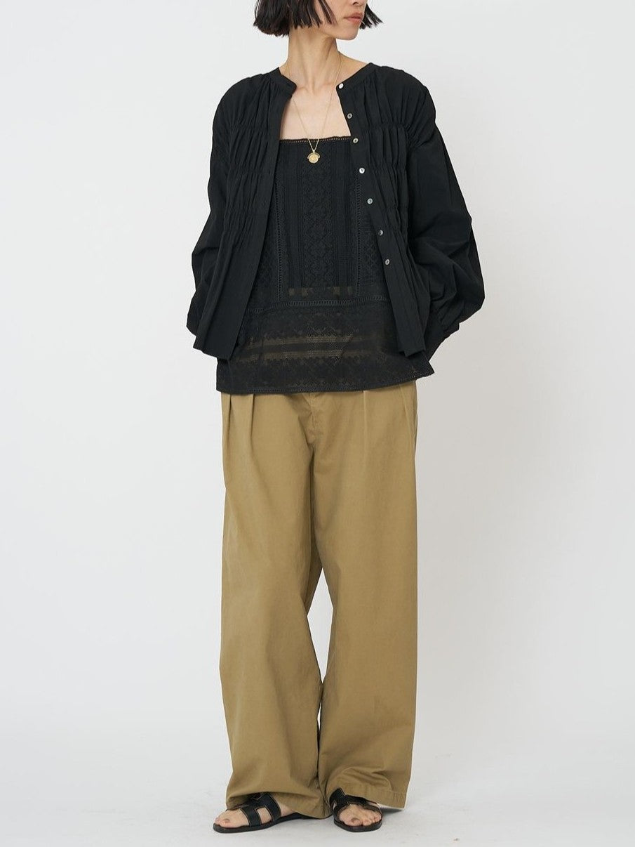 【CHIGNON】コットンシャーリングブラウス/1961-013KK