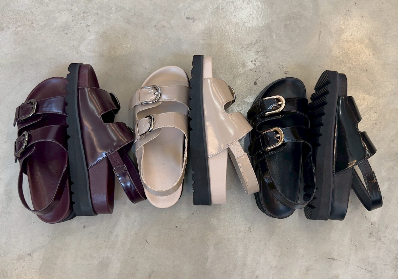 【ATELIER BRUGGE】Wバックルバックベルトサンダル/26ISM-08